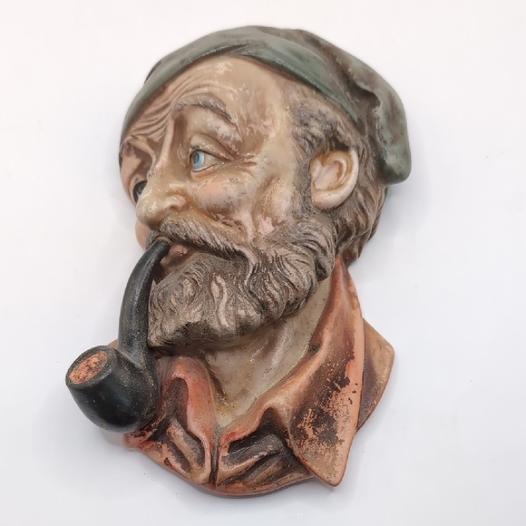 Lefton Other - Vintage 1950's Hand Painted Lefton Porcelain Ceramic Sailor Wall Hanging Plaque